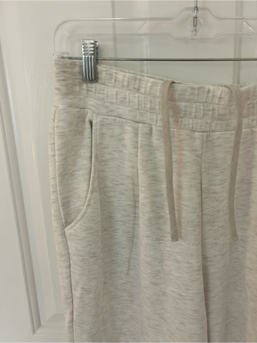 Varley Double Soft The Roll Cuff Pants In Ivory - Picture 4 of 6